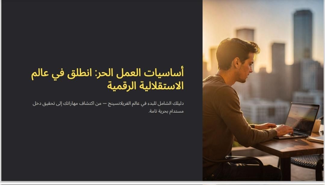 كورس عن أساسيات العمل الحر 