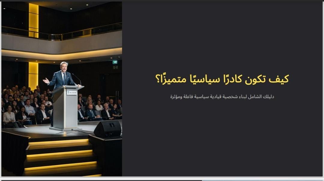 كيف تكون كادرا سياسيٍ متميز